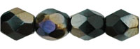 Czech Fire Polish 4mm-Jet Black Opaque Twilight (image for) Czech Fire Polish 4mm-Jet Black Opaque Twilight